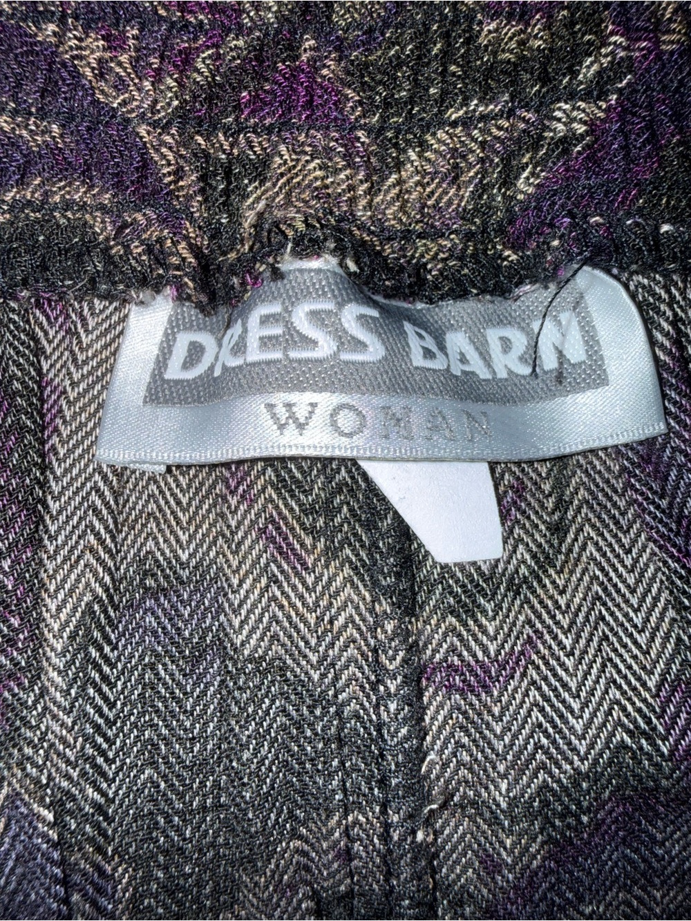 Vintage Dressbarn Purple Paisley Maxi Skirt 1X Whimsigoth Dark Romantic - Picture 9 of 10